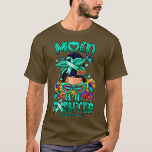 Cervicale Bewustzijn Moeder vechter rommelig brood T-shirt