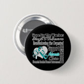 Cervicale Cancer Hope verdeelt collage Ronde Button 5,7 Cm (Voorkant /achterkant)
