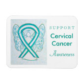 Cervicale kanker enenenbewust lintje magneet (Horizontaal)