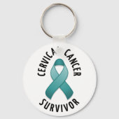 Cervicale kanker Overlevende Sleutelhanger (Voorkant)