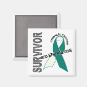 Cervicale kanker overleving magneet (Voorkant / Achterkant)