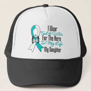 Cervicale kanker Ribbon My Hero Mijn dochter Trucker Pet