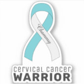 Cervicale kanker VinylSticker Sticker (Voorkant)