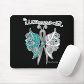 Cervicale kanker Warrior Celtic Butterfly Muismat (Met muis)