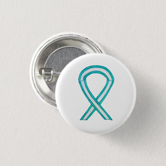 Cervicale kankerbewustwording Aangepaste Button (Voorkant /achterkant)