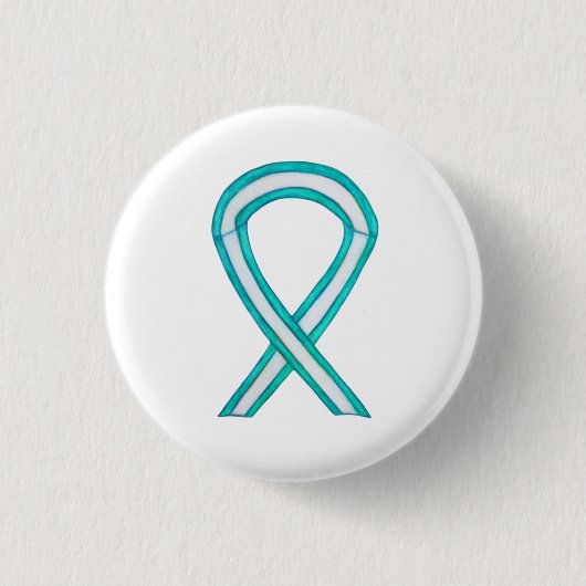 Cervicale kankerbewustwording Aangepaste Button (Voorkant)