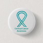 Cervicale kankerbewustwording Aangepaste Button (Voorkant)