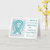 Cervicale kankerbewustzijnskaarten Aangepaste noti Kaart (Gele Bloem)