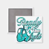 Cervicale kankerhandschoenen klaar voor de strijd magneet (Voorkant / Achterkant)