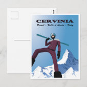Cervinia, Breuil, Valle d'Aosta, Italië Briefkaart (Voorkant / Achterkant)