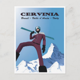 Cervinia, Breuil, Valle d'Aosta, Italië Briefkaart