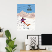 Cervinia Italië Skigebied Reisposter Poster (Thuiskantoor)