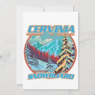 Cervinia italy Snowboarden logo Kaart