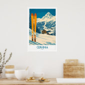 Cervinia Ski Muur Kunst Poster 1 (Keuken)