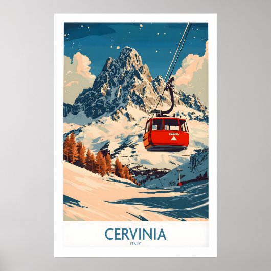 Cervinia Ski Poster 1 (Voorkant)