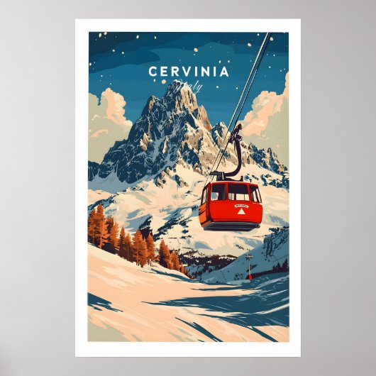 Cervinia Ski Print 1 (Voorkant)