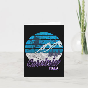 Cervinia Valle D'aosta Italië Ski Resort Snowboard Kaart