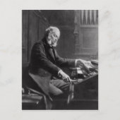 Cesar Franck aan de console van het orgaan Briefkaart (Voorkant)