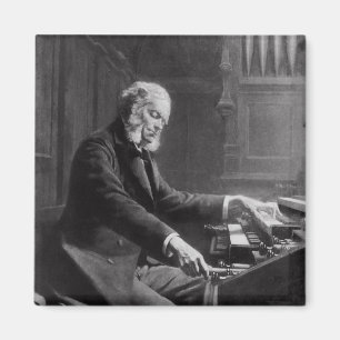 Cesar Franck aan de console van het orgaan Magneet