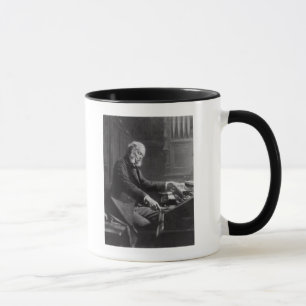 Cesar Franck aan de console van het orgaan Mok