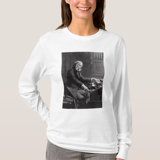 Cesar Franck aan de console van het orgaan T-shirt (Voorkant)