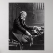 Cesar Franck at the console of the organ Poster (Voorkant)