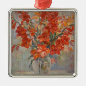 Cesar Gemayel  Gladioli Metalen Ornament (Voorkant)