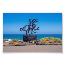 César Manrique Kreeft Sculptuur, Jameos del Agua Foto Afdruk