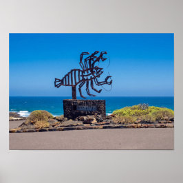 César Manrique Kreeft Sculptuur, Jameos del Agua Poster