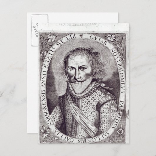 Cesar Nostradamus Briefkaart (Voorkant / Achterkant)