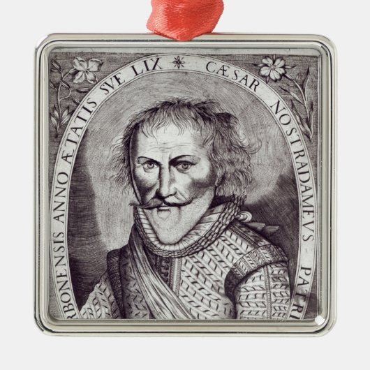 Cesar Nostradamus Metalen Ornament (Voorkant)