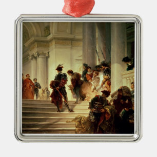 Cesare Borgia verlaat het Vaticaan Metalen Ornament