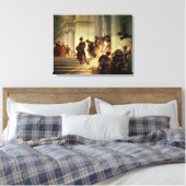 Cesare Borgia vertrekt het Vaticaan Canvas Afdruk (Insitu (Slaapkamer))