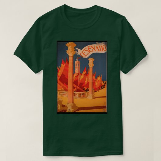 Cesenatico vintage-poster t-shirt (Design voorkant)