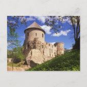 Cesis Castle in het centrum van Letland. Briefkaart (Voorkant)