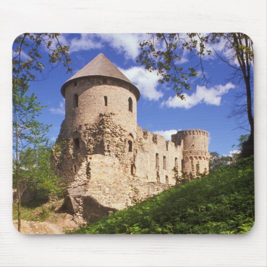 Cesis-kasteel in centraal Letland. Muismat (Voorkant)