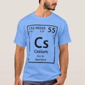 Cesium Element (zwart) T-shirt (Voorkant)