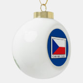 Ceska Republika Keramische Bal Ornament (Links)