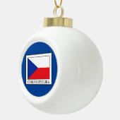 Ceska Republika Keramische Bal Ornament (Rechts)