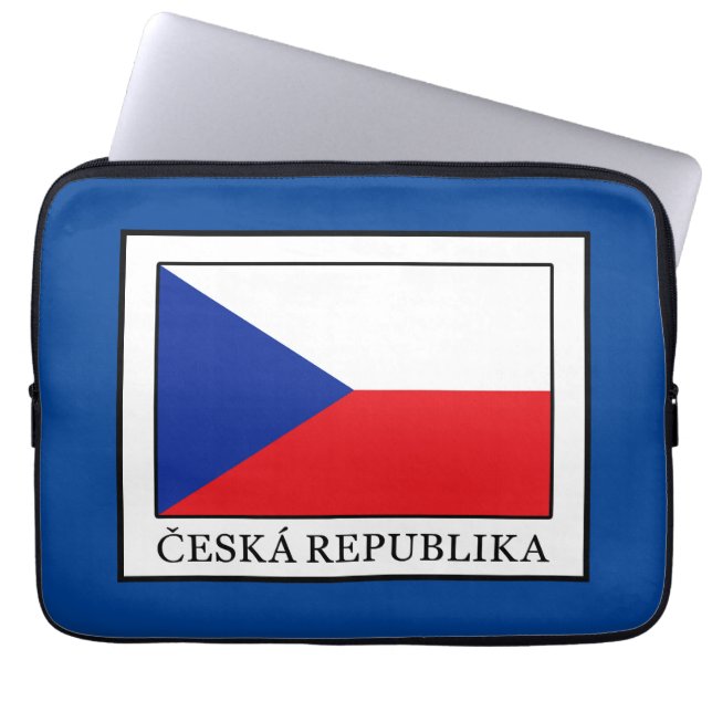Ceska Republika Laptop Sleeve (Voorkant)