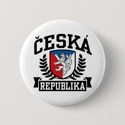 Ceska Republika Ronde Button 5,7 Cm (Voorkant)