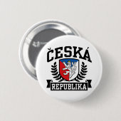 Ceska Republika Ronde Button 5,7 Cm (Voorkant /achterkant)