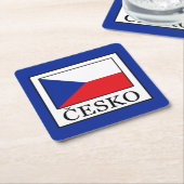 Česko Kartonnen Onderzetters (Schuin)