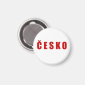 Cesko Tsjechië Magneet (Voorkant / Achterkant)