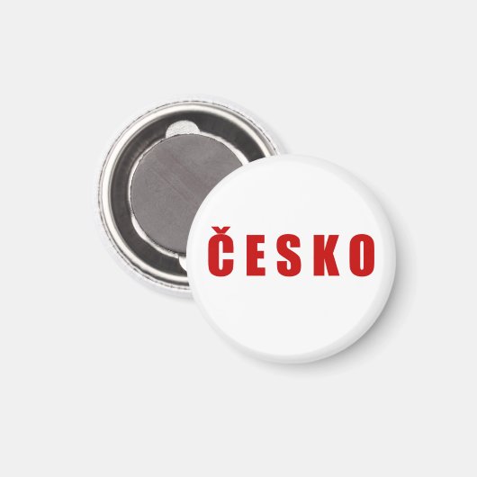 Cesko Tsjechië Magneet (Voorkant / Achterkant)