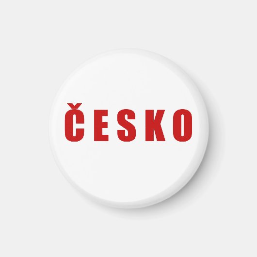Cesko Tsjechië Magneet (Voorkant)