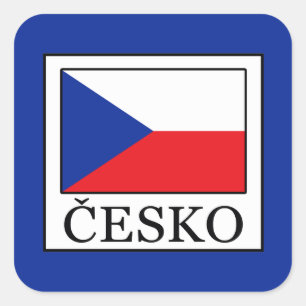Česko Vierkante Sticker