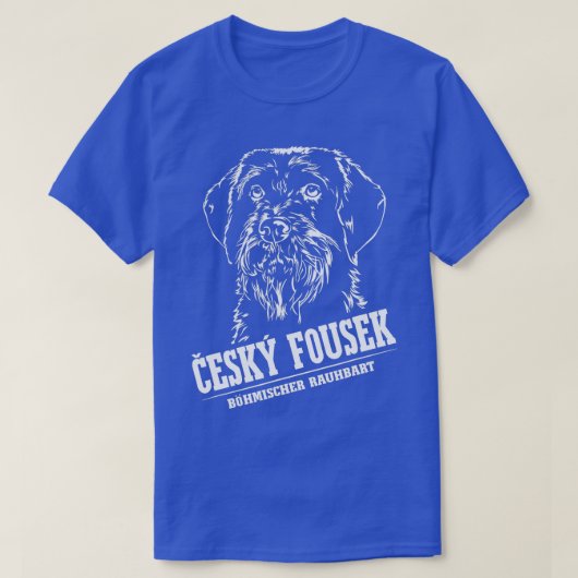 Cesky Fousek Dog Hunting Dogs Portrait Bohemian Ro T-shirt (Design voorkant)