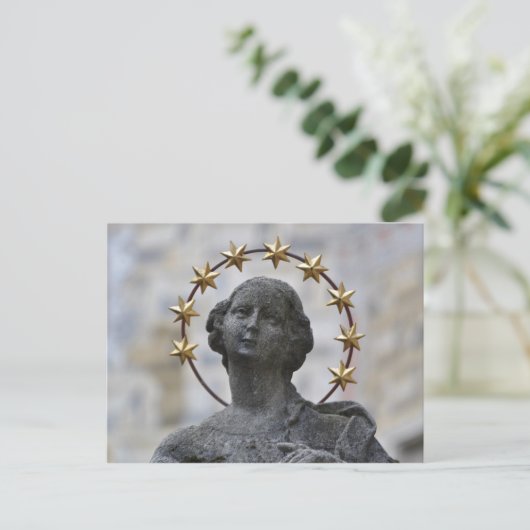 Cesky Krumlov Heilige Maagd briefkaart (Staand voorkant)