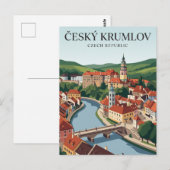Český Krumlov Oude Stad Tsjechië Briefkaart (Voorkant / Achterkant)